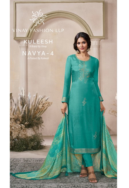 Navya Vol 4 By Vinay Kuleesh Viscose Salwar Kameez Wholesale Price In Surat